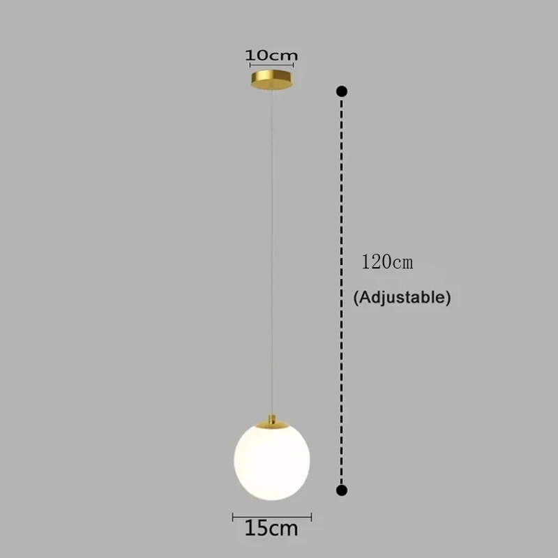 Moderne glazen LED hanglampen, Scandinavische woonkamer- en slaapkamerarmaturen, binnenverlichting, restaurant, bar, huisdecoratie, hanglamp