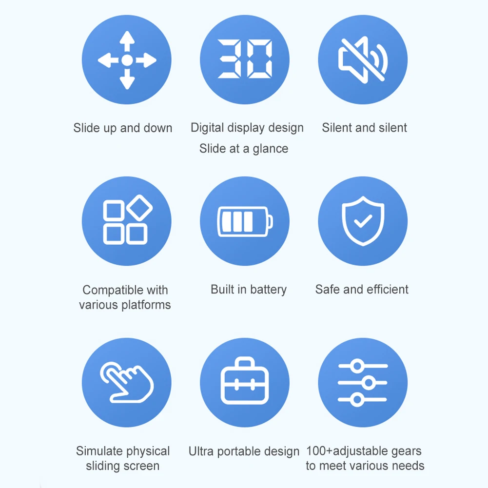 

Digital Automatic Mobile Phone Screen Slider Mute Bluetooth-Compatible Wireless Mobile Screen Slider 199 Gear Video Auto Slider