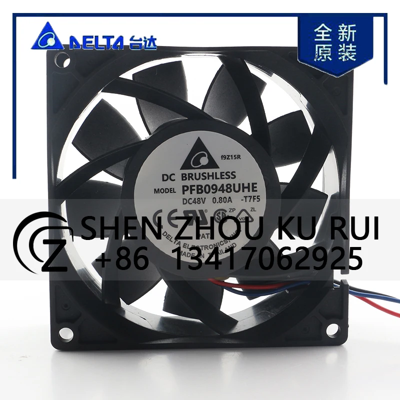 

Delta 5V 12V 24V DC 48V 0.39A AC EC 9038 90X90X38MM 9CM 4-wire High Air volume temperature control server QFR0948GHE cooling fan
