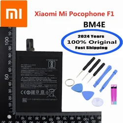 2024 Years 4000mAh BM4E Original Battery For Xiaomi MI Pocophone F1 POCO F1 Phone Replacement Battery Bateria Fast Shipping