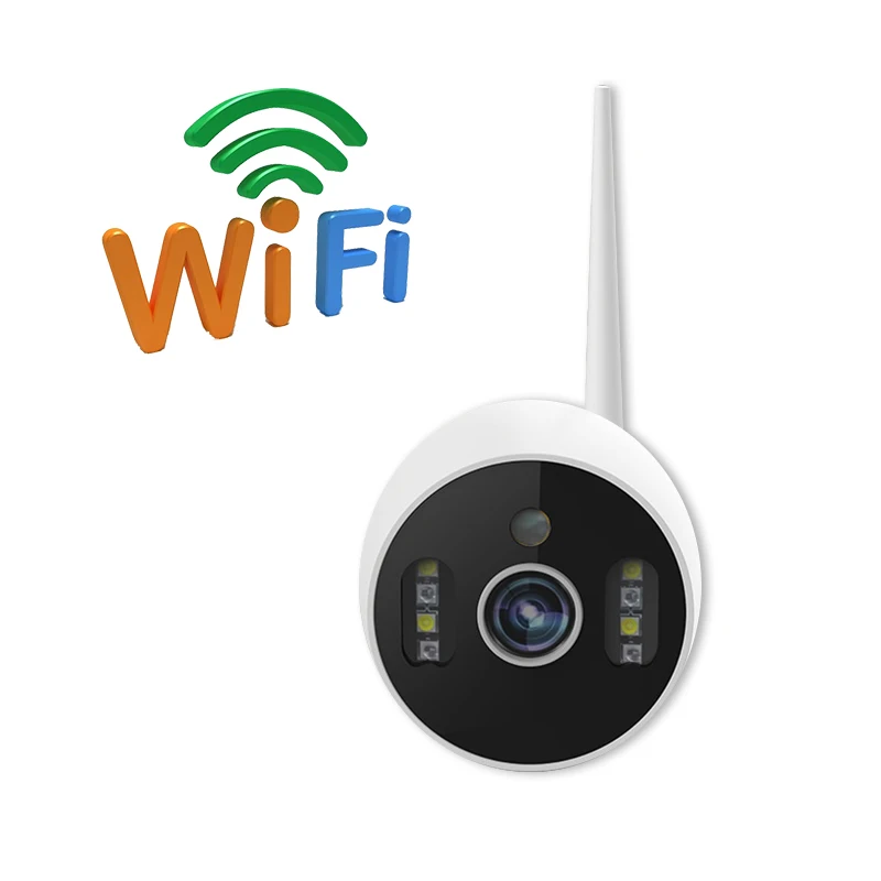 Cámaras HD de 1080P a todo Color, Audio bidireccional, inalámbrica, impermeable, Wifi, visión nocturna, Sensor de movimiento, Mini cámara de seguridad