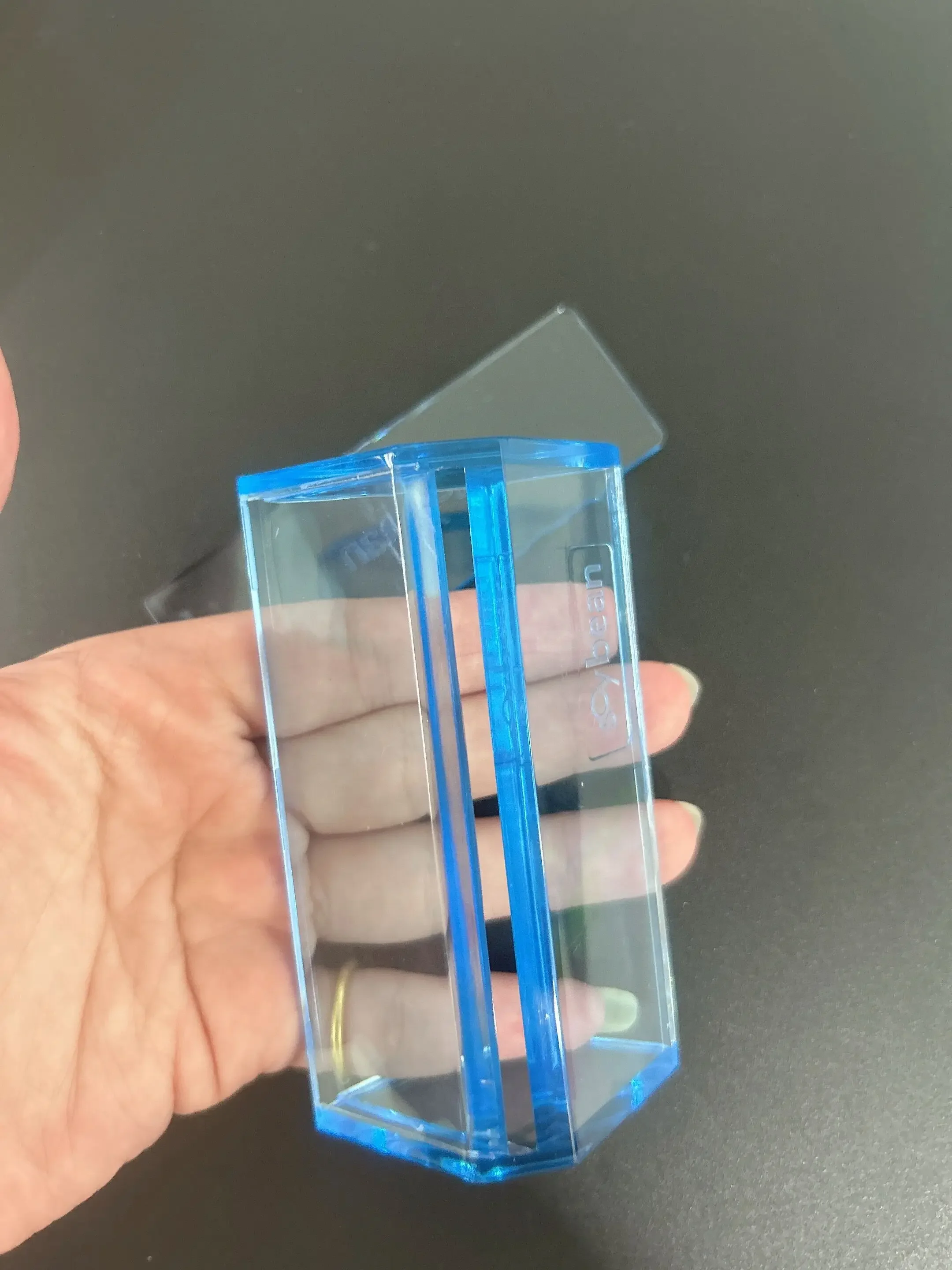 1 pz rifinitore per sapone fatto a mano trasparente rosso blu facile da usare acrilico smussato per candele fatto a mano