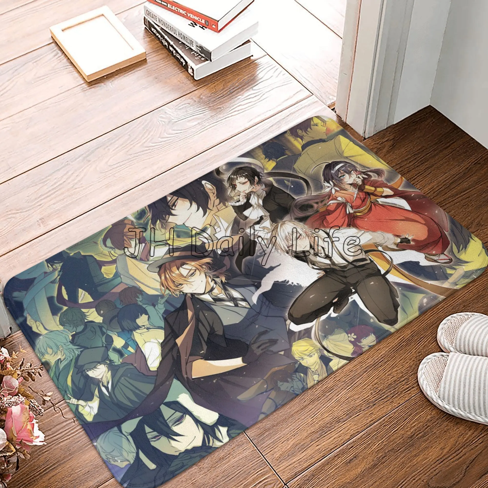 Bungou Stray Dogs Nakajima Atsushi TV Series Chuuya Nakahara Doormat Rug Carpets Footpad Home Decoration Non-slip Floor Mat