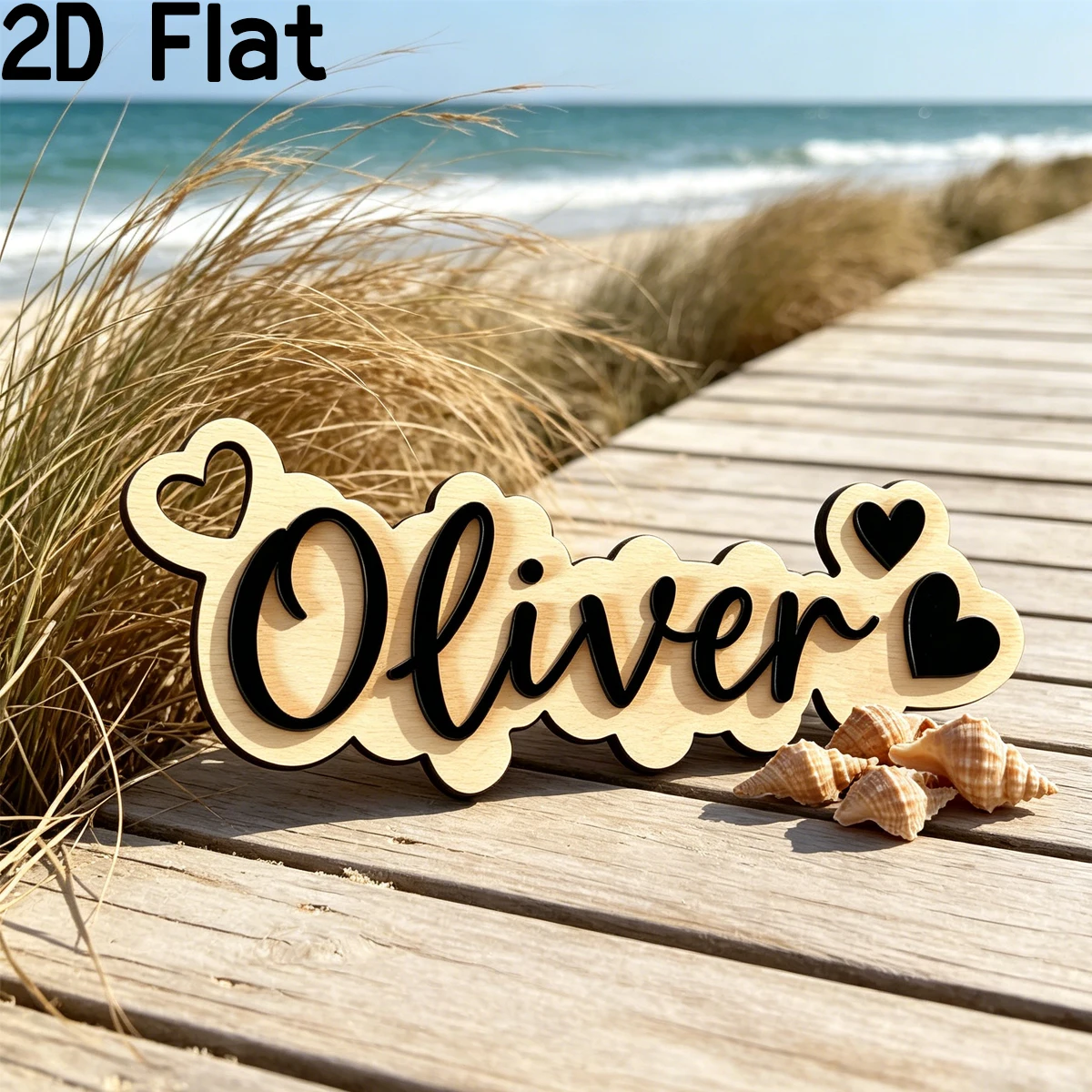 1Pc Custom Love Decor Wooden A - Baby Nursery Office recension och pris