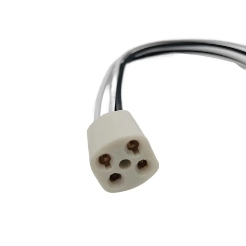 

2pcs Water treatment sterilization lamp holder single ended four pin lamp tube matched with 4P lamp holder G10Q lamp holder