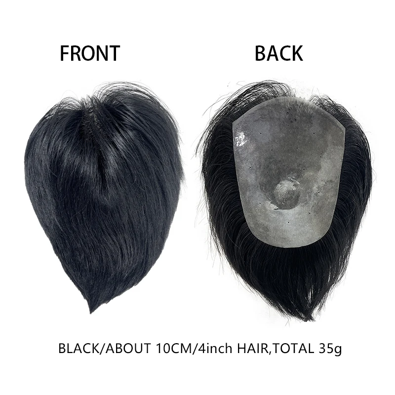 100% الشعر البشري 15*20 سنتيمتر بولي Men الرجال الطبيعية أملس الظهر نمط الشعرية الاصطناعية غطاء فعال ترقق الشعر شعر مستعار الذكور