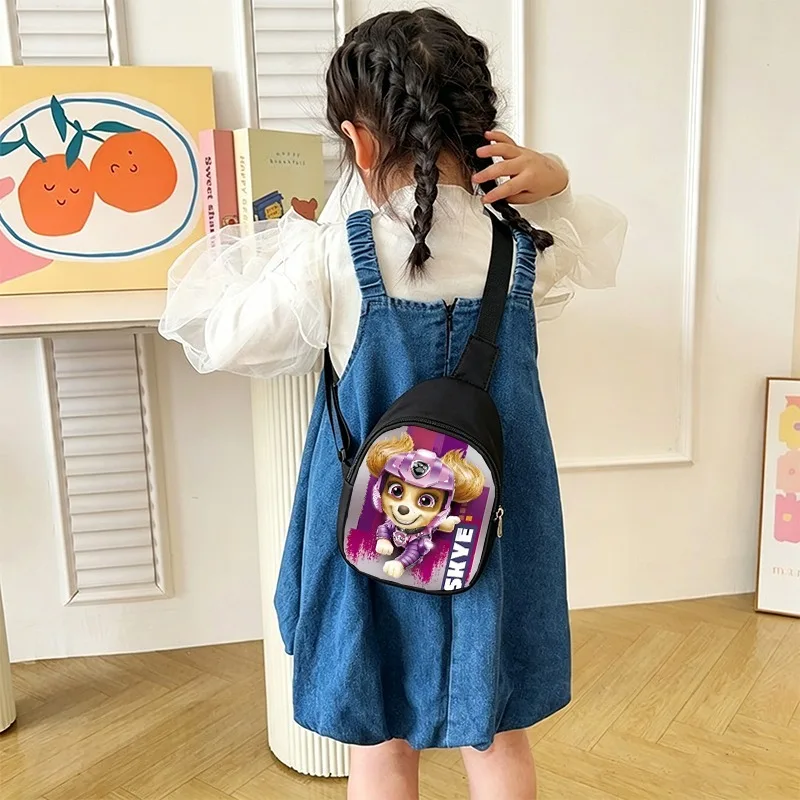 PAW Patrol Chest Pack Cartoon Shoulder Bag Woman Man Chase Mini Portable Crossbody Pouch Wallet Fashion Satchel Birthday Gift - view 6