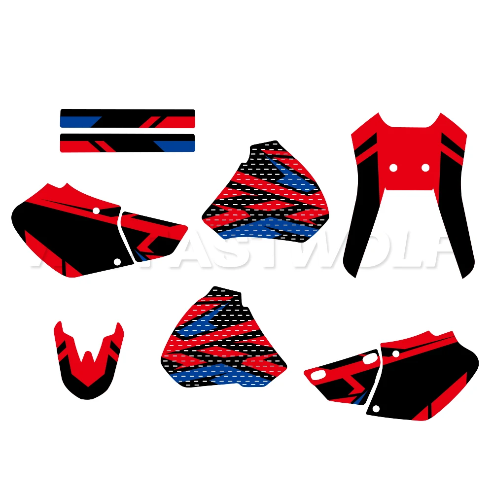 

Full Set Thickened Decor Graphics Decals Stickers Motorcycle Background Fit for Honda XR250 XR400 XR 250 400 1996-2004