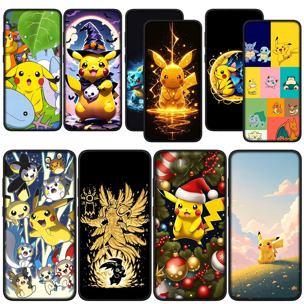 P-Pokemons GO Gengar P-Pikachus Cover Phone Case for Huawei P30 P20 P10 Y6 Y7 Y9 Prime Mate 10 20 Pro Lite Y9A Y8S P Smart 2019