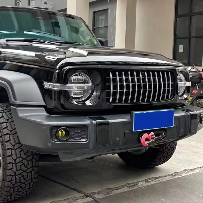 خزان 300 مصبغة تعديل إطار الشبكة الأمامية شبكة الوجه الأمامي ملحقات الديكور الخاصة المصد الأمامي للسيارة #4