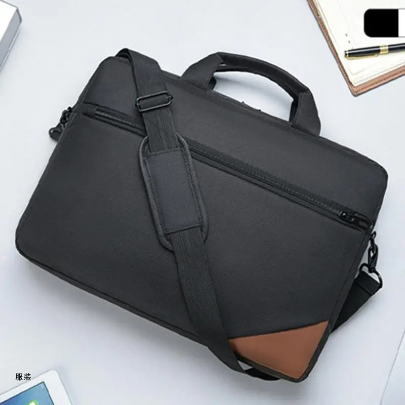 D0UD Máy Tính Túi Tote Mỏng Cặp Laptop 15.6 Inch Đeo Vai Mang Theo Túi Làm Việc Xanh Dương/Đen/Đỏ/Xám/Xanh Lá