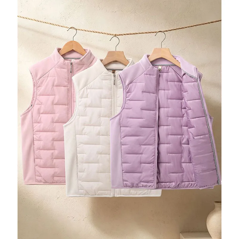 Women's Autumn New Lightweight Warm Vest Winter 2026 Cold-proof Heat-storage Commuting Cotton-Padded Vest Jacket Ladies