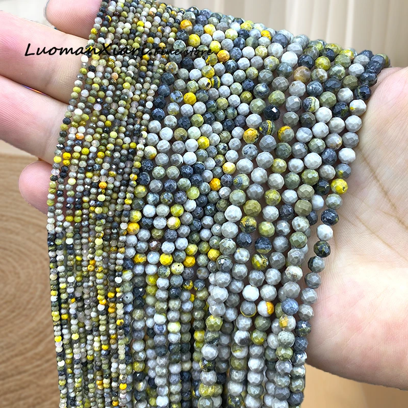 

Граненый круглый натуральный камень шершень агат 2 3 4 мм свободные бусины-разделители для изготовления ювелирных изделий своими руками браслеты подвески аксессуары 15 дюймов