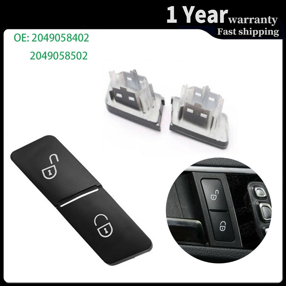 Door Lock Switch Control Button Front Left Right 2049058402 for Mercedes-Benz C GLK 204 E Class W212 W207 GL ML GLE GLS W166