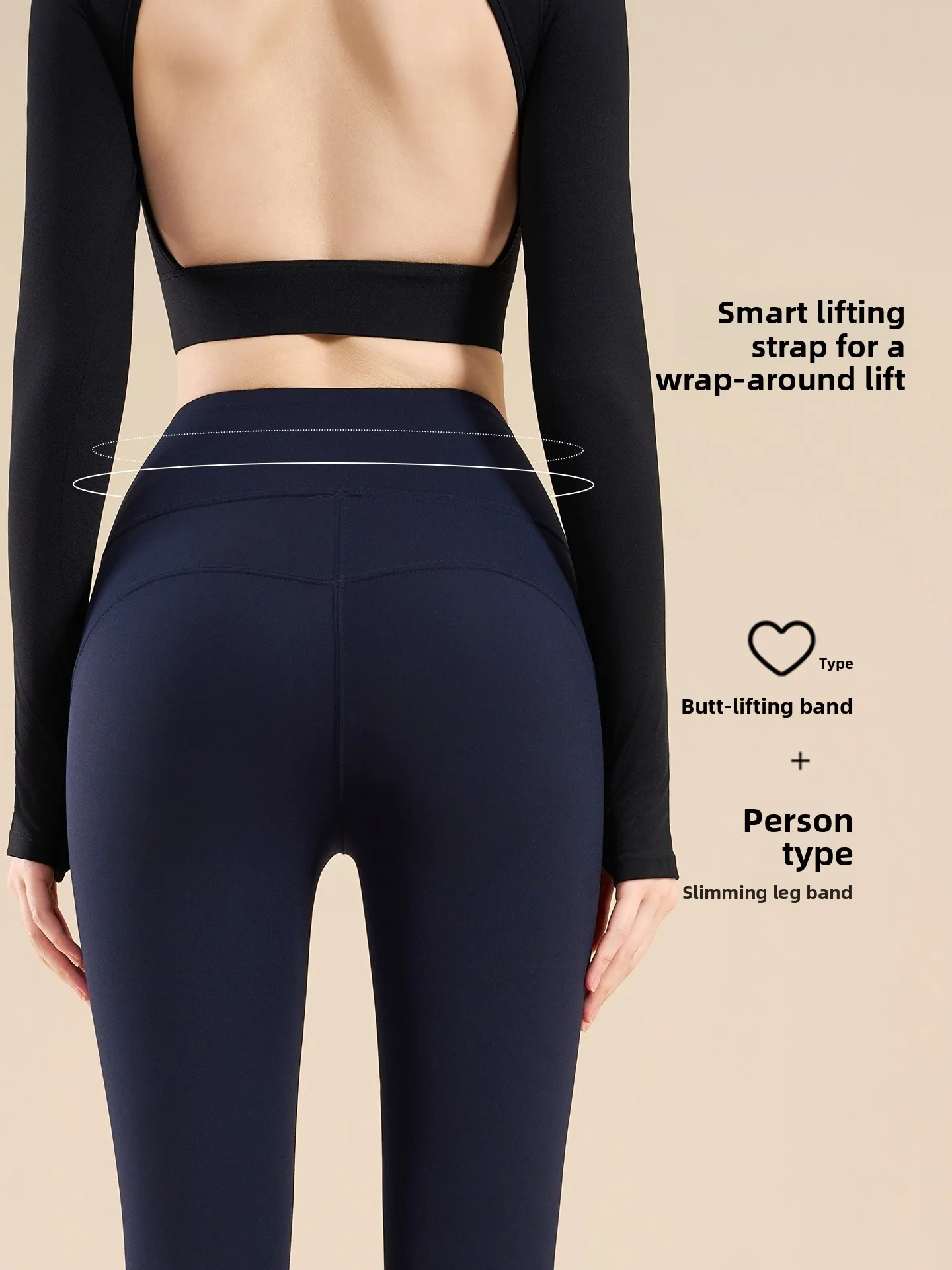 Pantaloni da yoga foderati in Fce a vita alta da donna Autunno Inverno Collant fitn dimagranti M Pantaloni in pelle arca sui fianchi