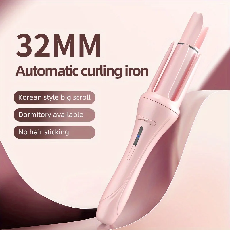 

Household Automatic Hair Curler 32mm Ceramic Negative Ion Fast Heating Stylish Design Hair Styling Tool Intelligent Power Off EU