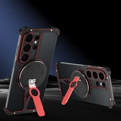 Aluminium Alloy Magnetic Frameless Case For Samsung Galaxy S26 Ultra Rimless Bumper Shockproof Metal Cover