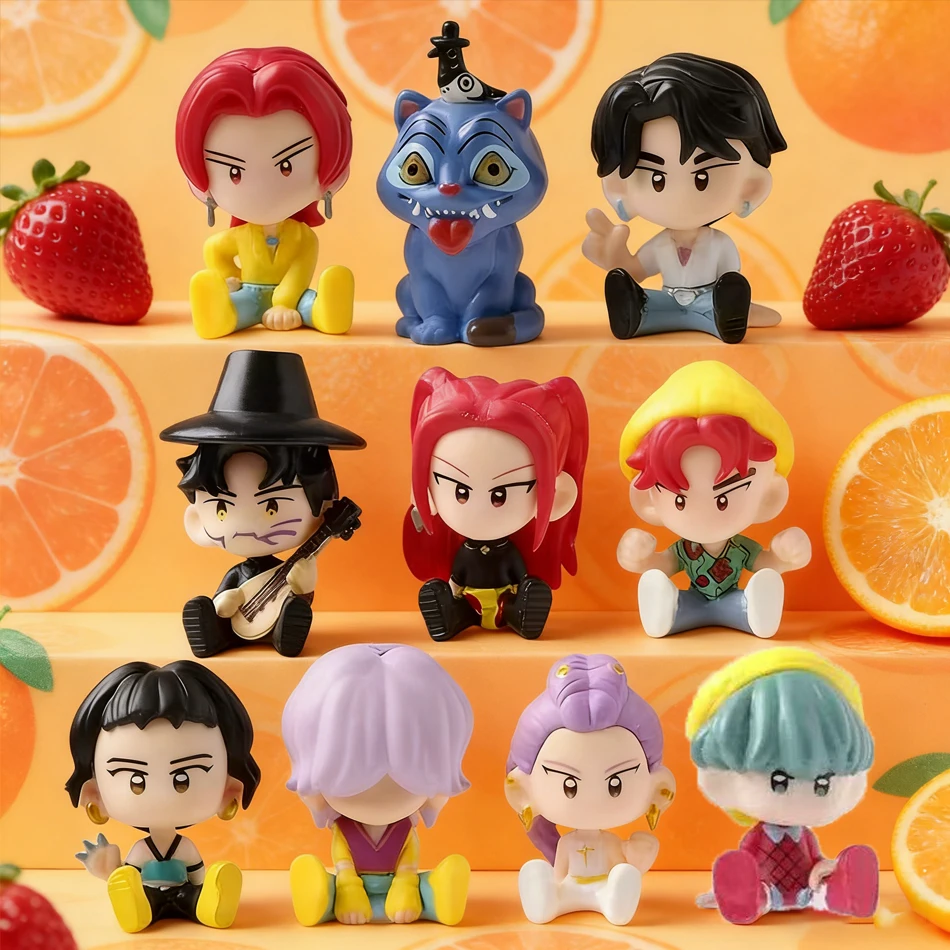 2026 جديد 4 سنتيمتر 10 قطعة Kpop شيطان الصيادين دمية المحيطة ألعاب الدمى نماذج الكرتون زينة الهدايا #1