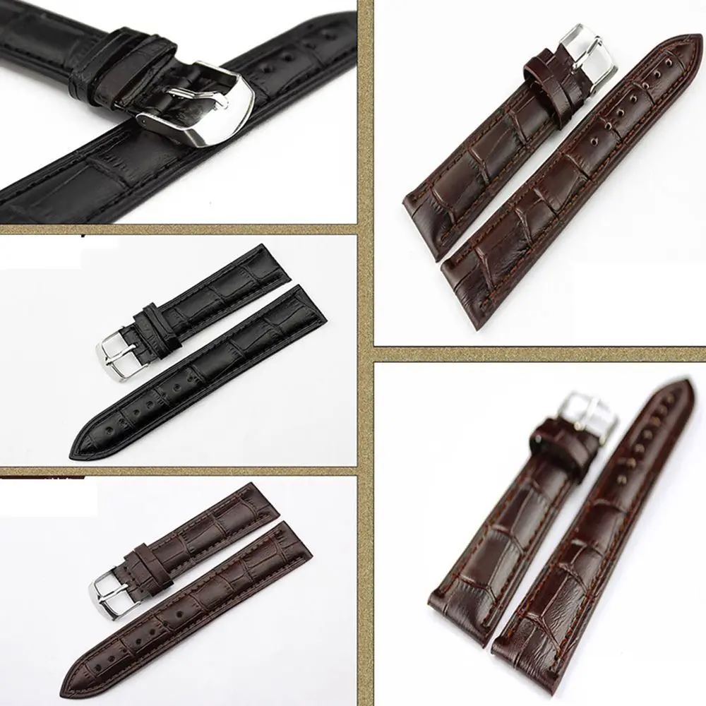 Нержавеющее качество, цвета или женский новый ремешок, мужской стальной ремешок для часов, кожаный черный