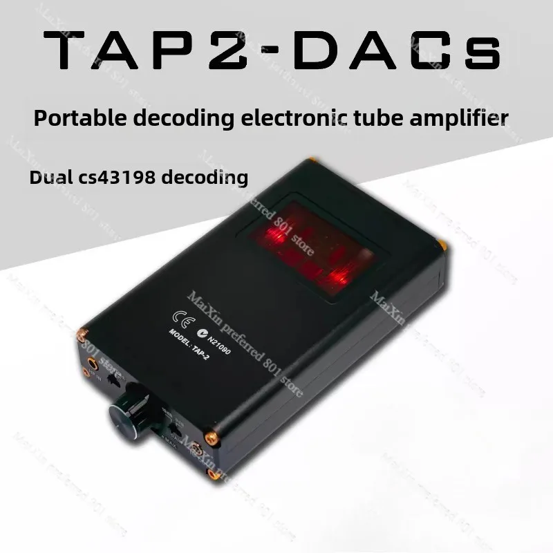 TAP2 Portable Mini Bile Tube HIFI Decoding Headphone Amplifier Thrust Double CS43198 Decoding