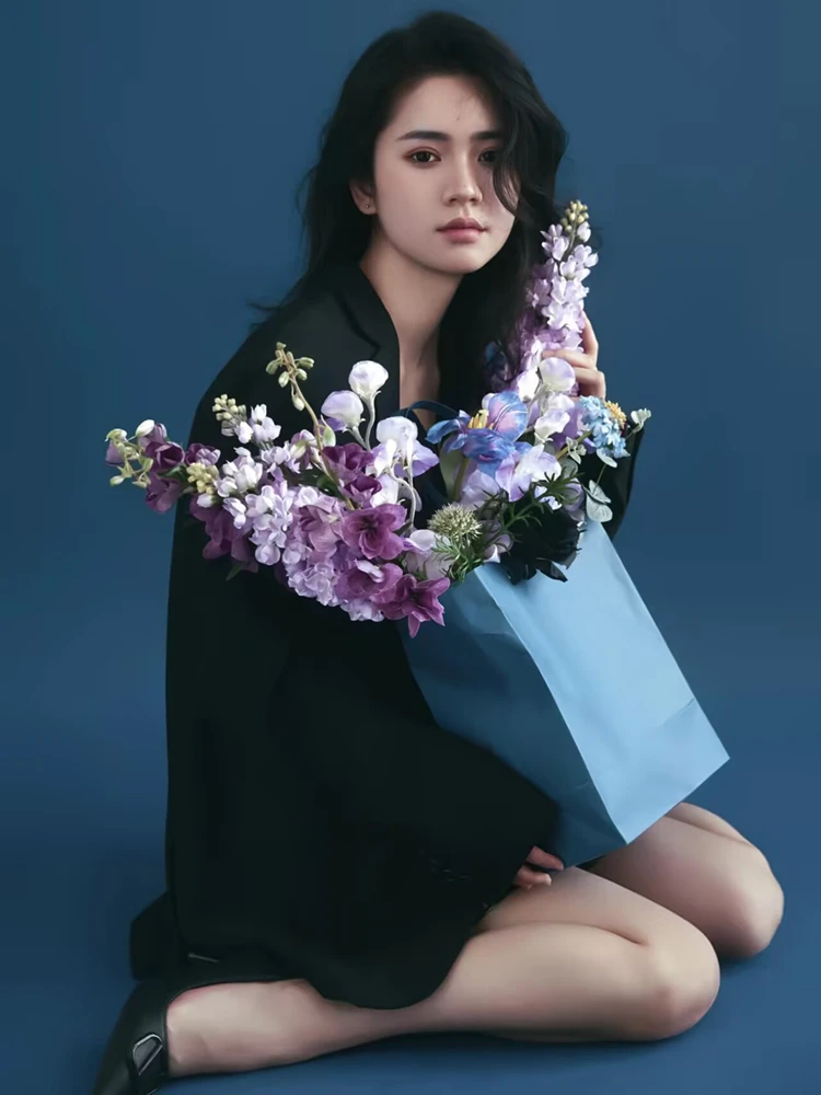 

Sweet Cool Girl's Suit Photography Costume Fashion Art Photo Theme Studio New Arrival Korean Style Stage Costume for Girls