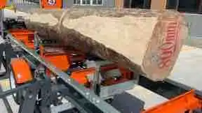 Woodworking Wood Machinery, 36'' Portable Saw Mill for Large Logs with Lift & Splitting System Wood Wood Cutting