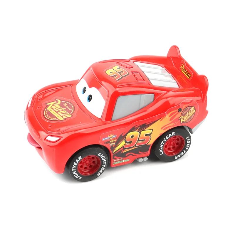 Original 6.5cm Disney Pixar Cars Mini McQueen Mater Jackson Sheriff Metal Pull-Back car Toys for Boys Christmas Gift