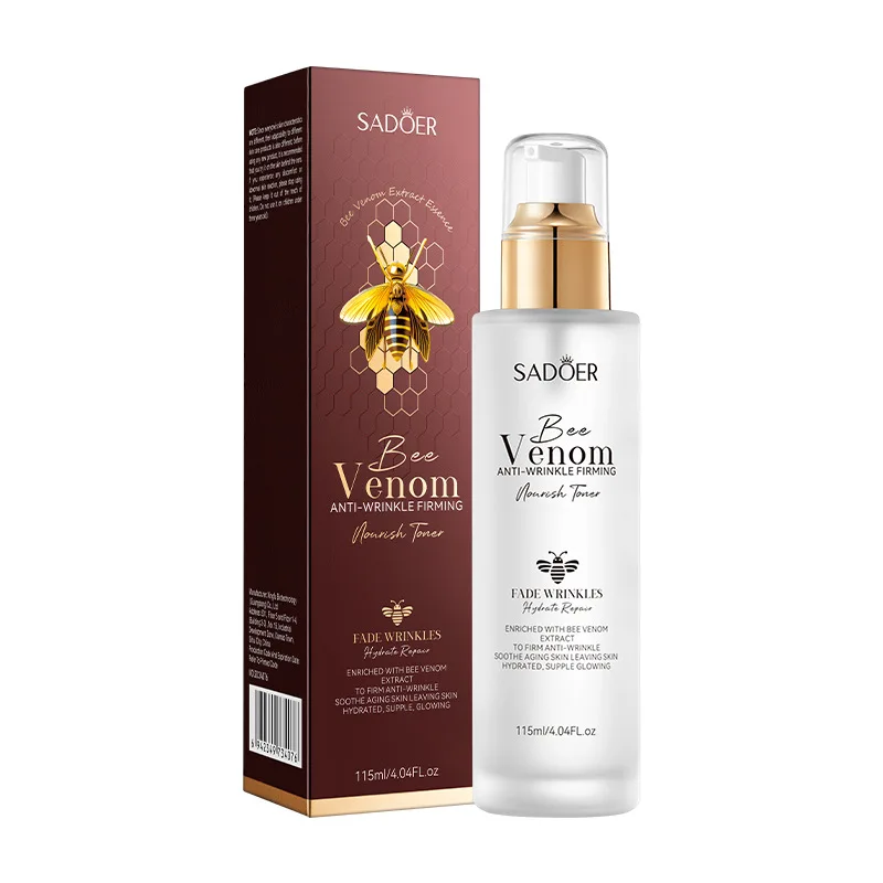 

115ml Bee Venom Skin Care Toner Firming Moisturizing Nourishing Anti-wrinkle Essence Toner Beauty Face Skin Care Product