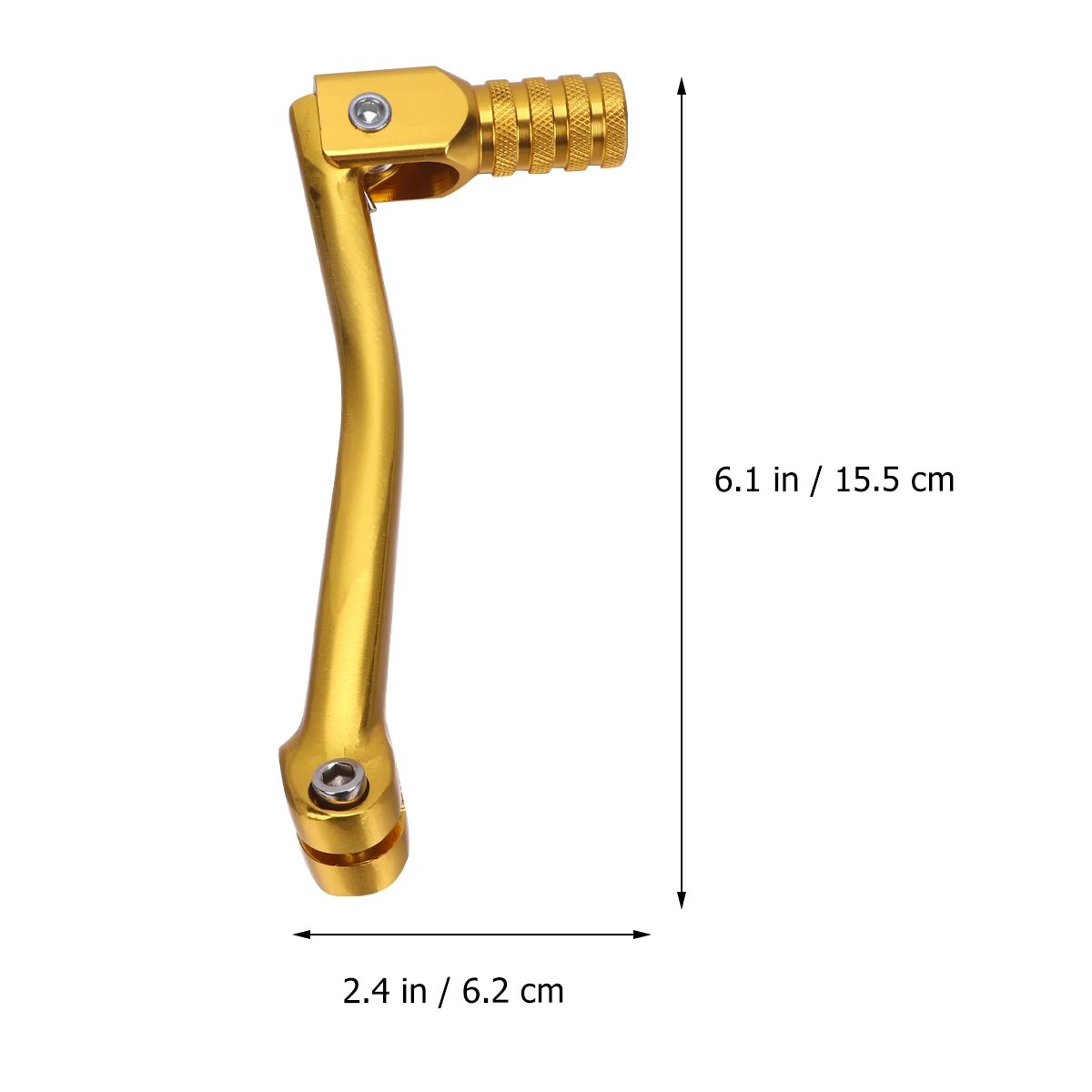 

Motorcycle Cnc Aluminum Folding Gear Lever Golden For Atv Dirt Bike Durable Braking Pedal Replacement High Efficiency Long