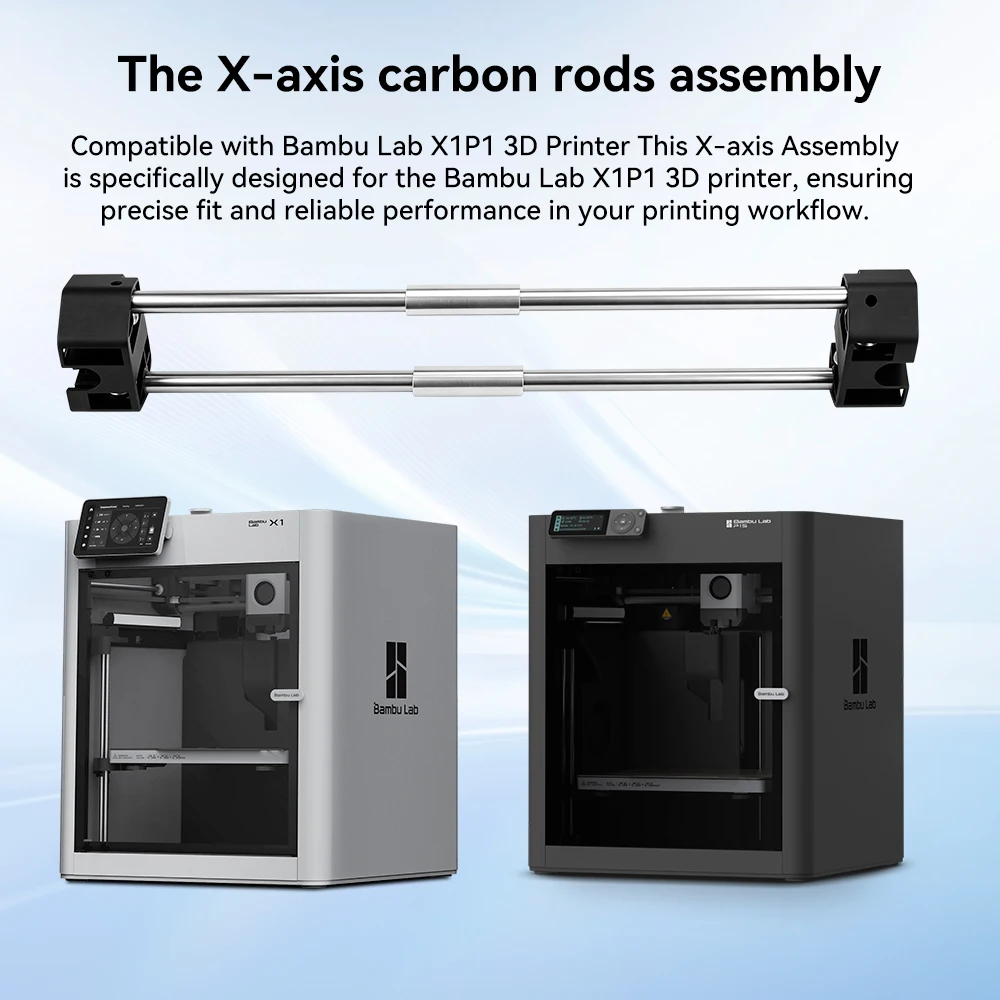 For Bambu Lab X1/P1 Series X-Axis Carbon Rod Assembly Rigidity Easy To Install X-Axis Component For Bambulab P2S 3D Printer Part