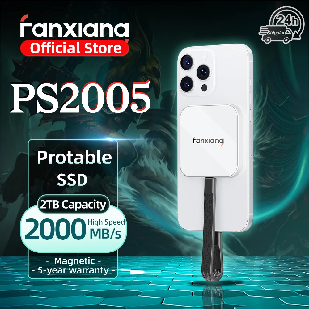 【¥21,127】Fanxiang PS2005 ポータブル外付けSSD 2000MB/s 2TB-アリエク特価アラート