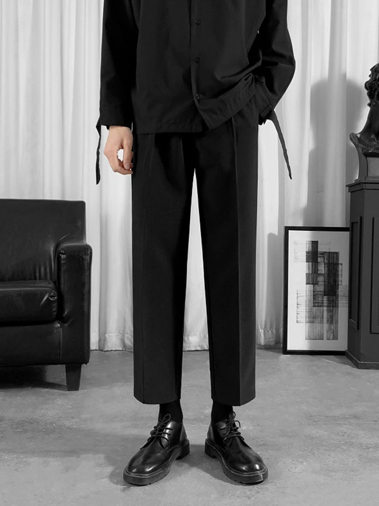 

Мужские брюки Cool Sle Bla Suit Pants Boots Clement Lightweight Maturi Nine-Tenths, свободные, прямого кроя