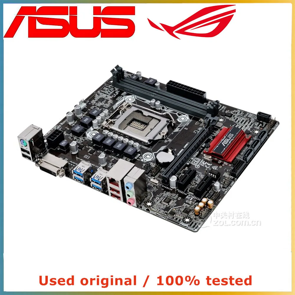 For ASUS EX-B150M-V5 D3 B150M-V5 B150 B150M DDR3 32GB LGA 1151 i7/i5/i3 USB3.0 SATA3 Computer Motherboard