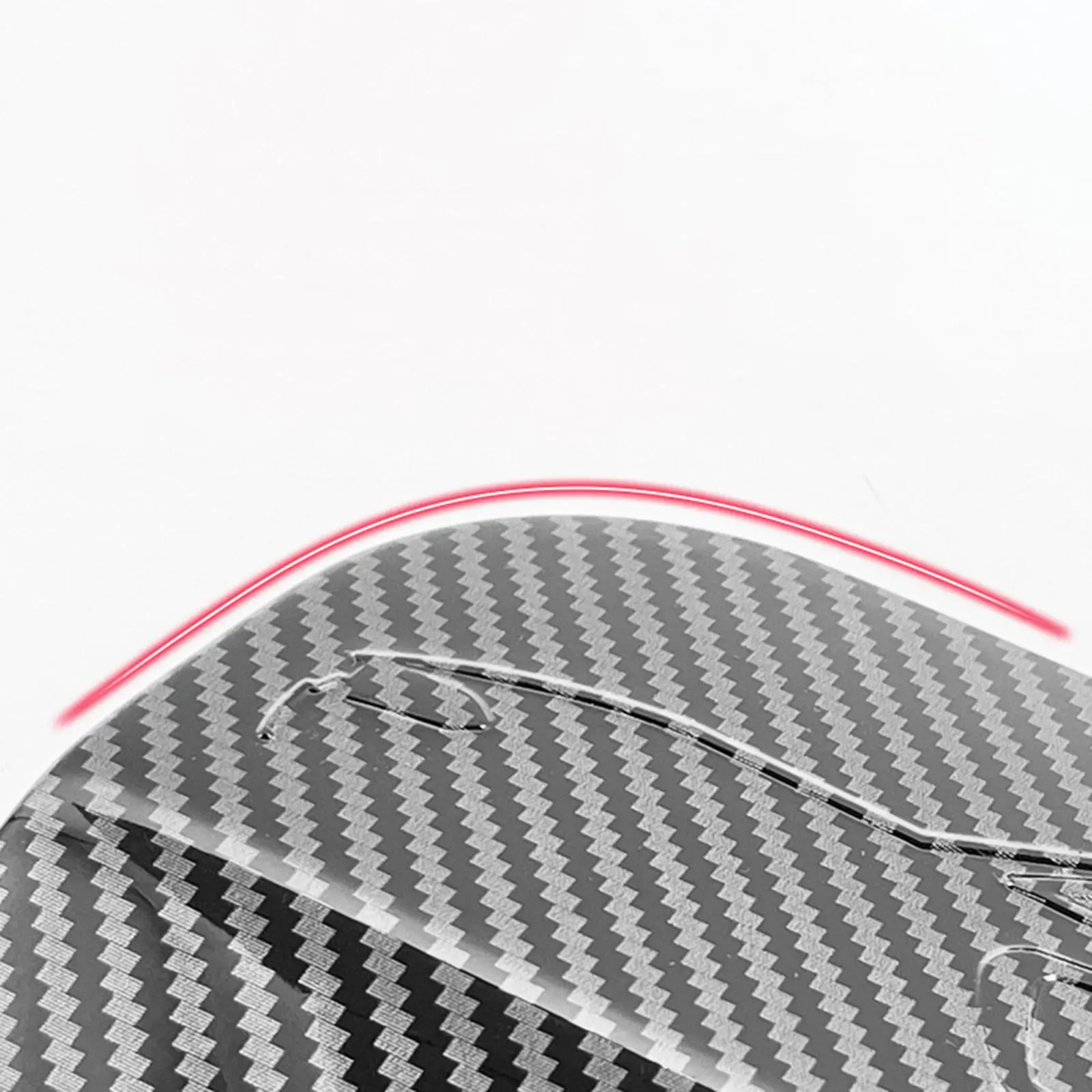Fuel Tank Gas Door Cover Trim, Car Exterior Accessories Carbon Fiber Style for