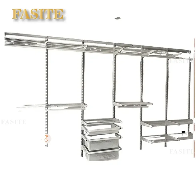 For Small Apartment Wall Mounted Metal Wardrobe Modern Simple Cloakroom Zero Formaldehyde Eco Friendly Space Saving Storage