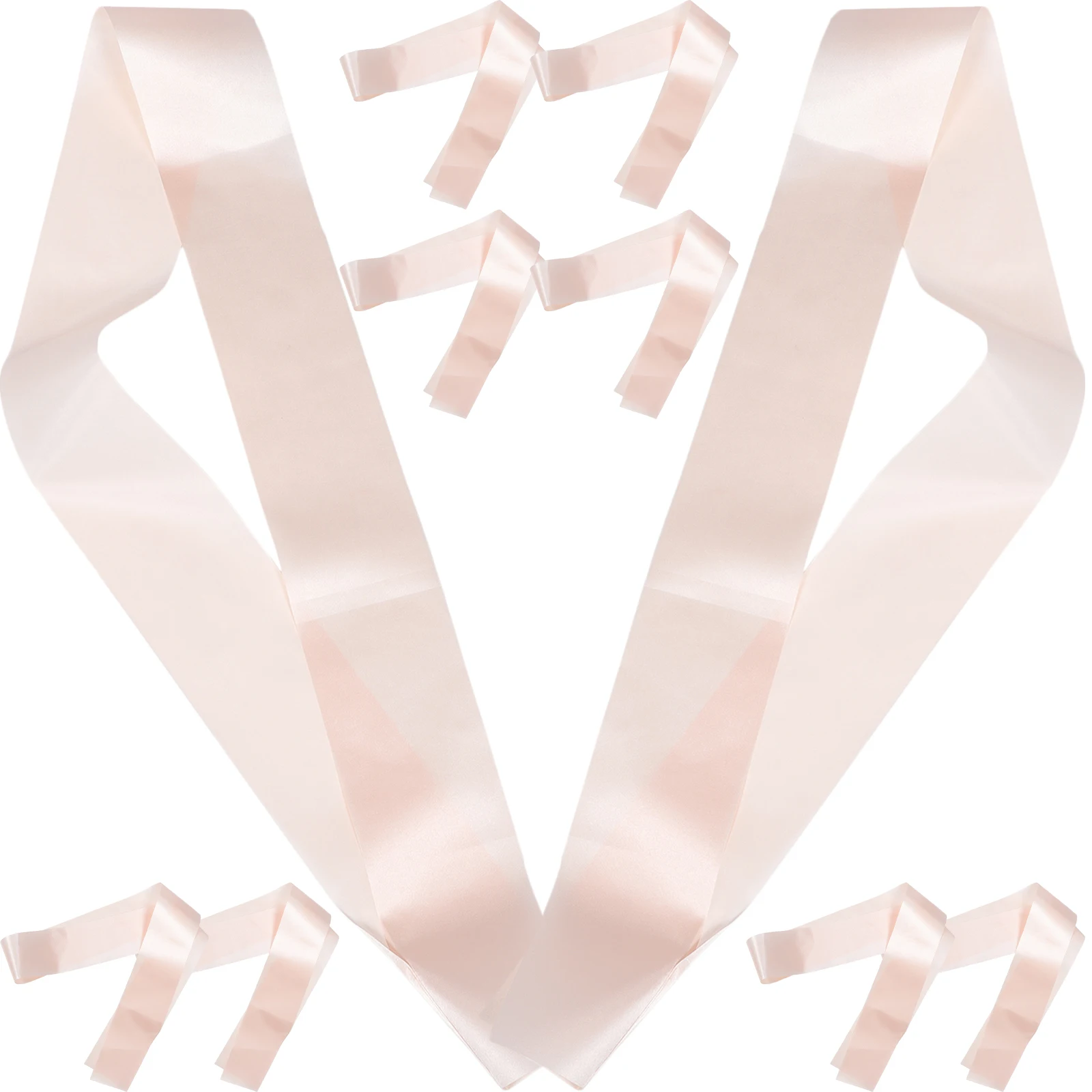 

10pcs Blank Satin Sashes Party Bridal Shower Bachelorette Diy Wedding Prom Bridesmaid Pageant Sash One Size Fits Most Women