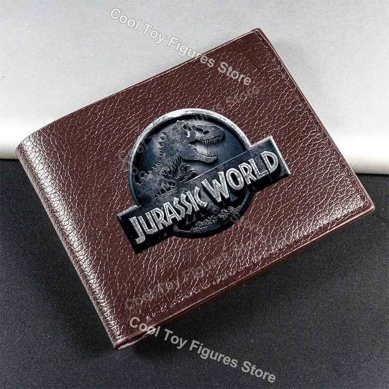 Jurassic World Series กระเป๋าสตางค์พับสั้นร้อนภาพยนตร์ไดโนเสาร์ Park กระเป๋าสตางค์หนัง PU การ์ตูน Man Boy ผู้ถือบัตรของขวัญวันเกิด