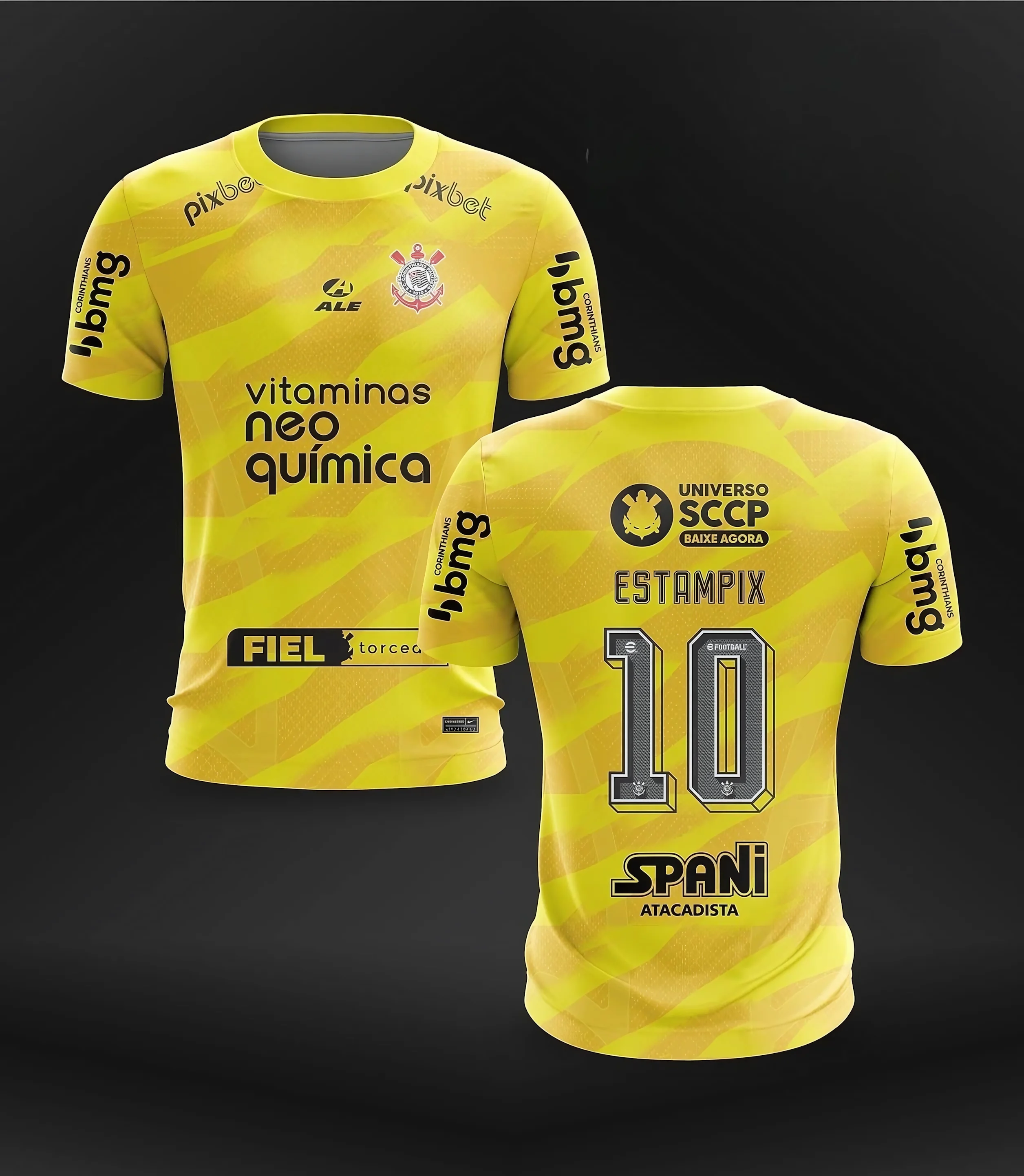 

The best-selling new 3D-printed Corinthians jersey quick-drying breathable sport round-neck T-shirt in 2025