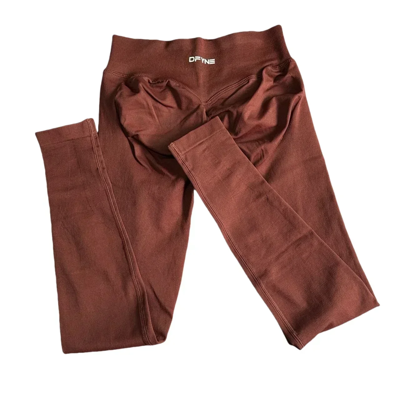 Impact with Logo Leggings for Women Seamless Yoga Legging Low Ribbed Band Gym Sports Pants High Stretchy Fitness Tights