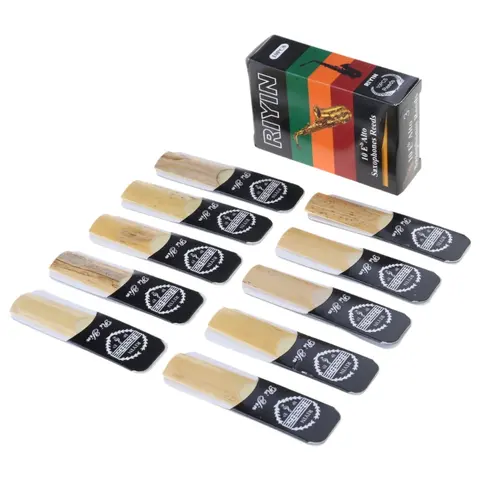 10 Pcs Alto Saxophone Reeds Suitable for , and Alto Saxophones Strength 1.5; 2.0; 2.5; 3.5;