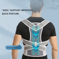 Posture Corrector for Men and Women Adjustable Breathable Support Back Brace to Improve Slouch for Spine Neck Back Pain Relief