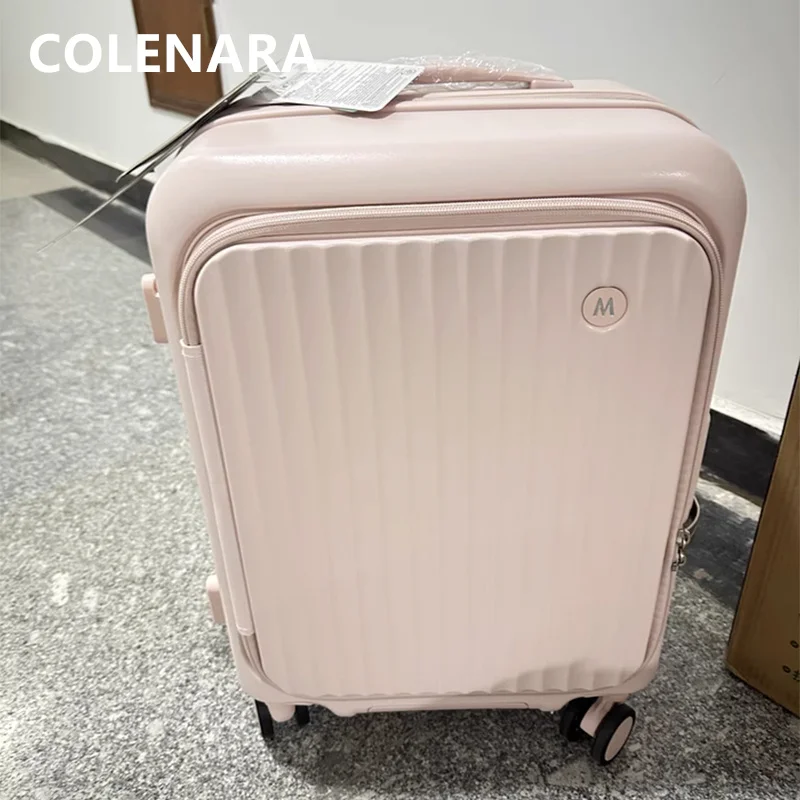 

Чемодан на колесиках COLENARA для женщин, большой вместимости, с боковым открытием, для ручной клади, 20, 22, 24, 26, 28 дюймов, для ноутбука