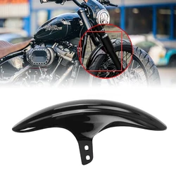 Motorcycle Gloss Black Front Fender Mudguard Cover Protector Mask For Harley M8 Softail Street Bob FXBB/S 2018-2022