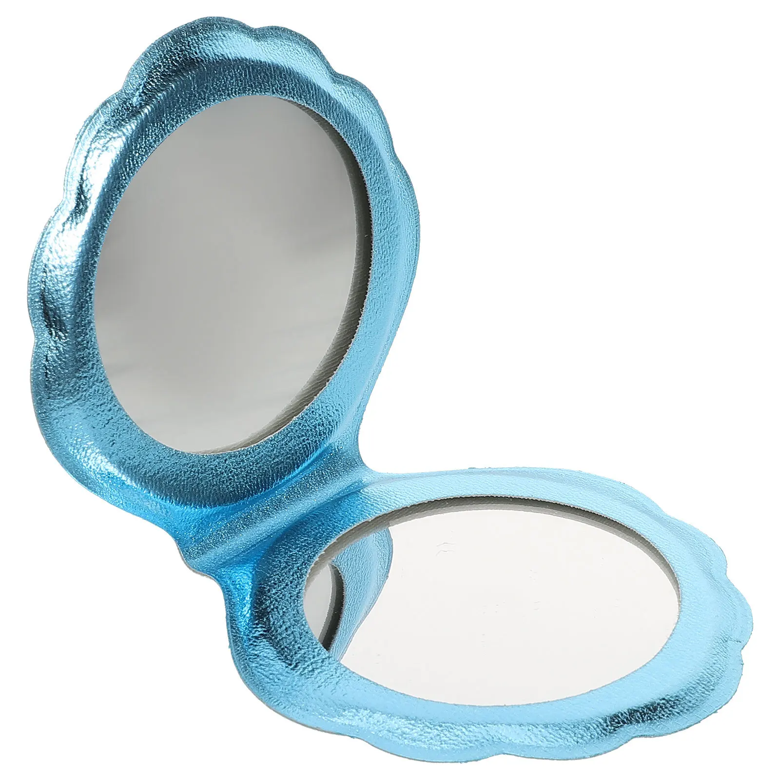 

Laser Shell Compact Mirror High Definition Reflective Surface Mini Mirror Foldable Design for Travel Outdoor Portable