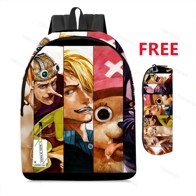 Nika Luffy Trafalgar D. Law One Piece Backpacks Mochila De Viaje for Schoolbags Study Stationery Anime Figures Mochila Book Bags