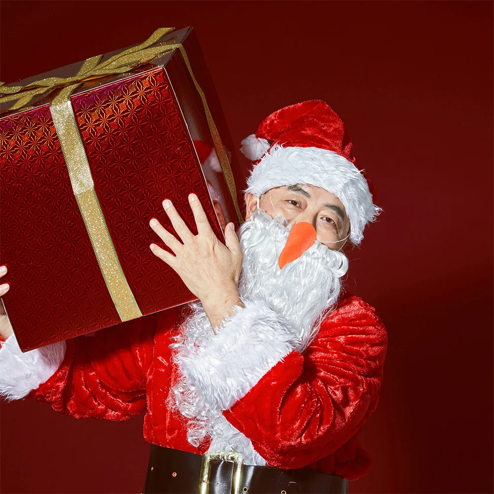 

4Pcs Christmas Snowman Props Decorative Nose for Cosplay Costume Playful Winter Accessory Ideal Snowman Crafting Festival