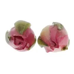 2x Resin Real Flowers Charms for Jewelry Making Necklace Crafts