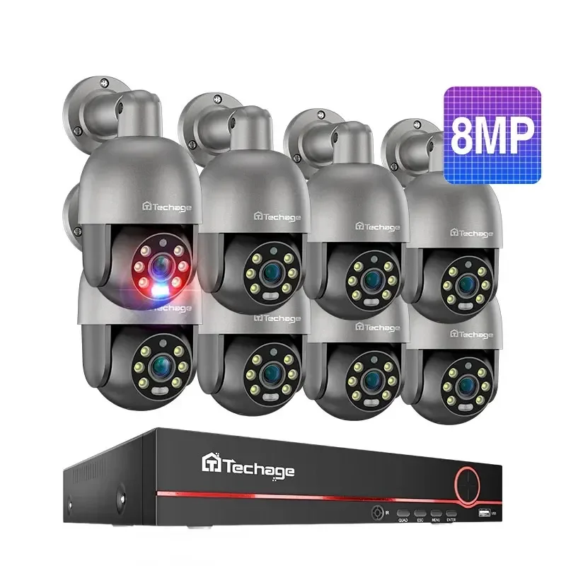 

Smart 5MP 8MP CCTV Security System Face Detection Human Motion Tracking IP66 Waterproof Night Vision