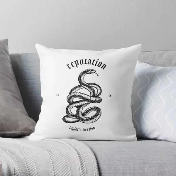 

Reputation Tv Snake Printing Throw Pillow Cover Bedroom Fashion Bed Office Car Cushion Decorative Pillows not include One Side