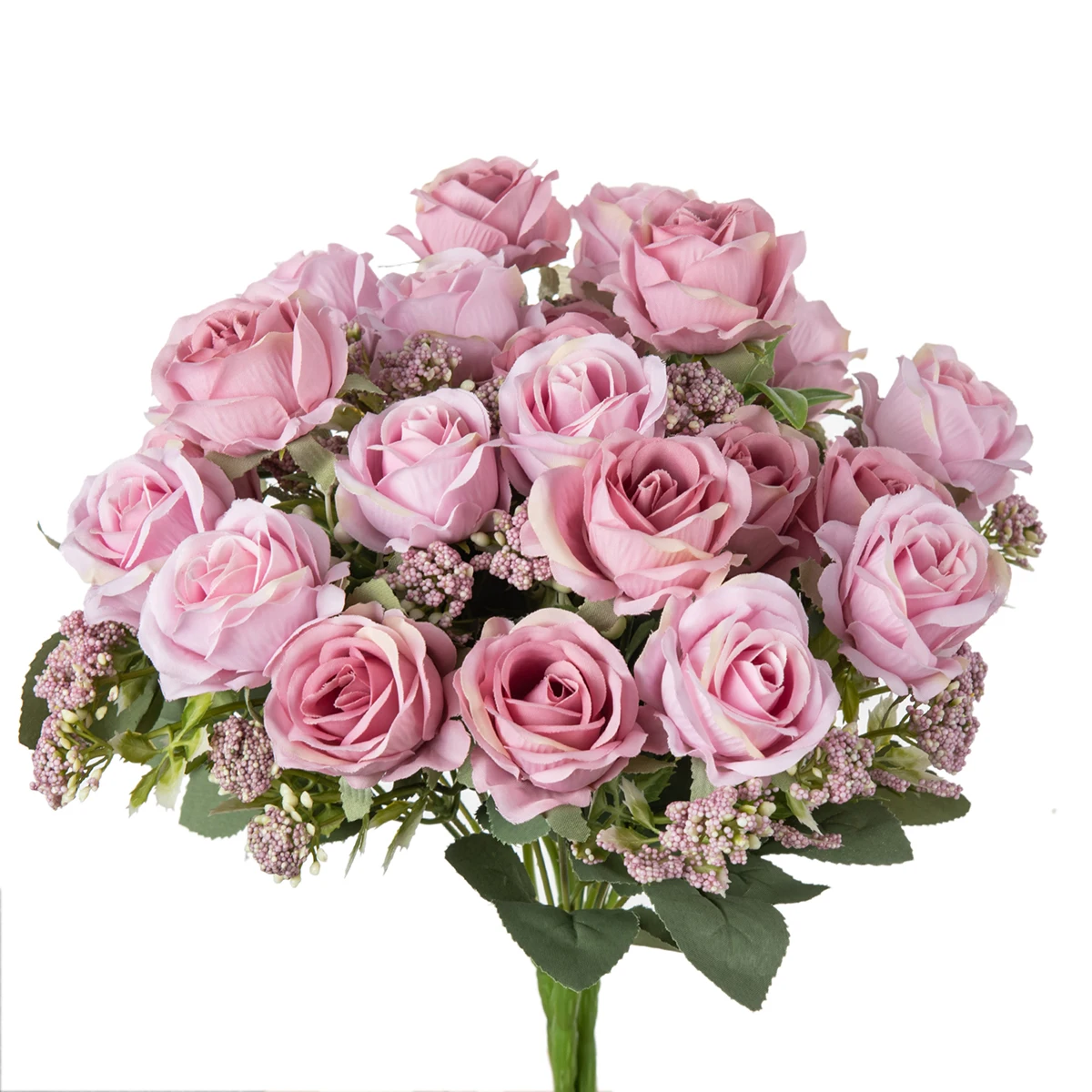 Künstliche Blumen Seidenrosen Bouquet Valentinstag Garten Zuhause Zimmer Tisch Vase Hochzeit Brautsträuße Dekoration DIY Geschenke Bestseller – Detail 8